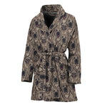 Shar Pei And Pug Pattern Print Women's Bathrobe