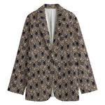 Shar Pei And Pug Pattern Print Women's Blazer