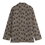 Shar Pei And Pug Pattern Print Women's Cotton Blazer