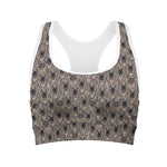 Shar Pei And Pug Pattern Print Women's Sports Bra
