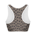 Shar Pei And Pug Pattern Print Women's Sports Bra