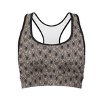 Shar Pei And Pug Pattern Print Women's Sports Bra