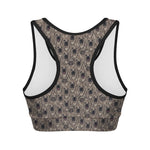 Shar Pei And Pug Pattern Print Women's Sports Bra