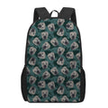 Shar Pei Face Pattern Print 17 Inch Backpack