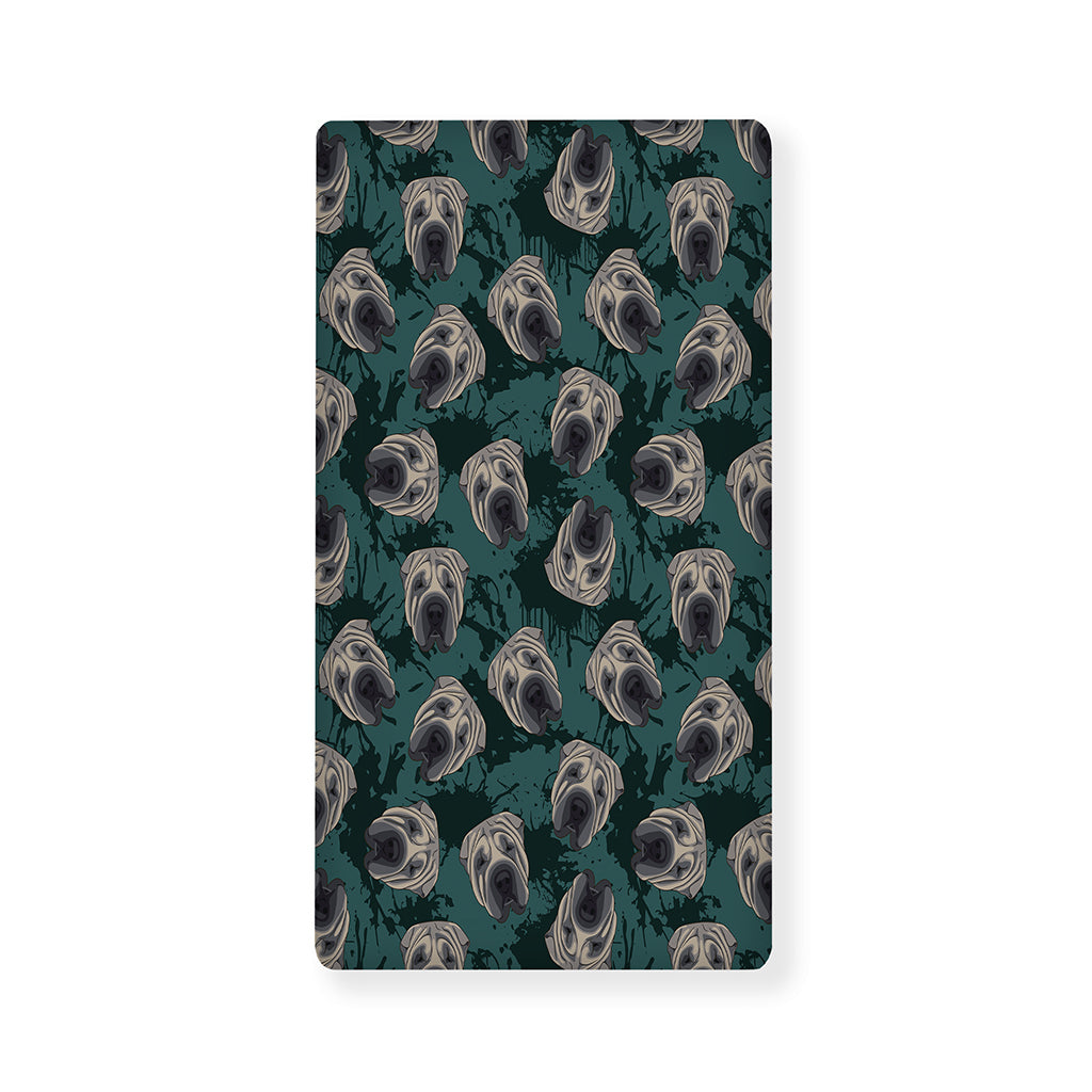 Shar Pei Face Pattern Print Baby Crib Sheet