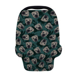 Shar Pei Face Pattern Print Baby Seat Cover