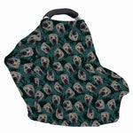 Shar Pei Face Pattern Print Baby Seat Cover