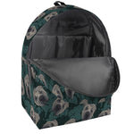 Shar Pei Face Pattern Print Backpack