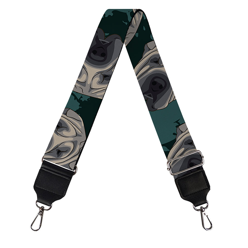 Shar Pei Face Pattern Print Bag Strap