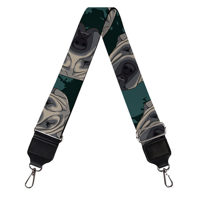 Shar Pei Face Pattern Print Bag Strap