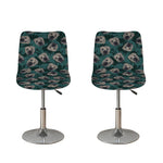 Shar Pei Face Pattern Print Bar Stool Covers