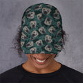Shar Pei Face Pattern Print Baseball Cap