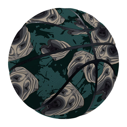 Shar Pei Face Pattern Print Basketball