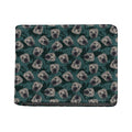 Shar Pei Face Pattern Print Bifold Wallet