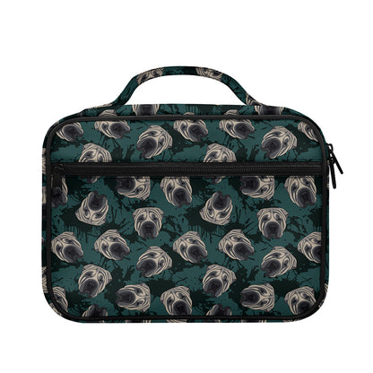 Shar Pei Face Pattern Print Briefcase Bible Bag
