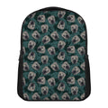 Shar Pei Face Pattern Print Casual Backpack