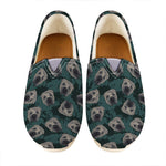 Shar Pei Face Pattern Print Casual Shoes