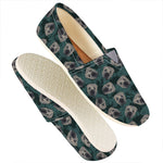Shar Pei Face Pattern Print Casual Shoes