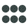 Shar Pei Face Pattern Print Coaster Set