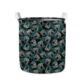 Shar Pei Face Pattern Print Collapsible Laundry Basket