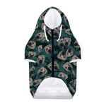 Shar Pei Face Pattern Print Dog Zip Up Hoodie