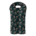 Shar Pei Face Pattern Print Double Neoprene Wine Tote