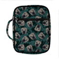 Shar Pei Face Pattern Print Front Pocket Bible Bag