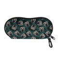 Shar Pei Face Pattern Print Glasses Case