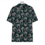 Shar Pei Face Pattern Print Hawaiian Shirt