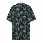 Shar Pei Face Pattern Print Hawaiian Shirt