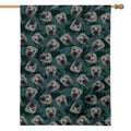 Shar Pei Face Pattern Print House Flag