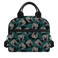 Shar Pei Face Pattern Print Insulated Lunch Bag