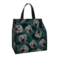 Shar Pei Face Pattern Print Insulated Lunch Tote