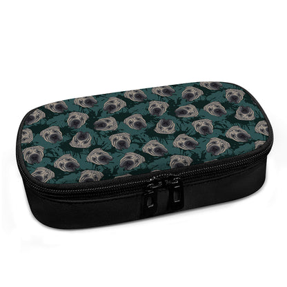 Shar Pei Face Pattern Print Insulin Cooler Travel Case