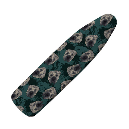 Shar Pei Face Pattern Print Ironing Board Cover