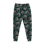 Shar Pei Face Pattern Print Jogger Pants