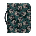 Shar Pei Face Pattern Print Leather Bible Cover