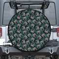 Shar Pei Face Pattern Print Leather Spare Tire Cover