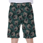 Shar Pei Face Pattern Print Men's Beach Shorts
