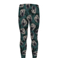 Shar Pei Face Pattern Print Men's Leggings