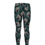 Shar Pei Face Pattern Print Men's leggings