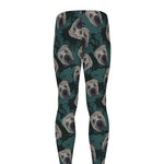 Shar Pei Face Pattern Print Men's leggings