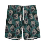 Shar Pei Face Pattern Print Men's Sports Shorts