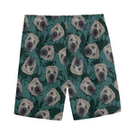 Shar Pei Face Pattern Print Men's Sports Shorts