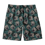 Shar Pei Face Pattern Print Men's Swim Trunks