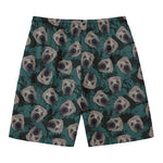 Shar Pei Face Pattern Print Men's Swim Trunks