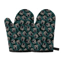 Shar Pei Face Pattern Print Oven Mitts