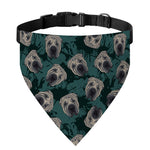 Shar Pei Face Pattern Print Over The Collar Dog Bandana