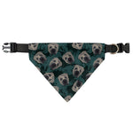 Shar Pei Face Pattern Print Over The Collar Dog Bandana