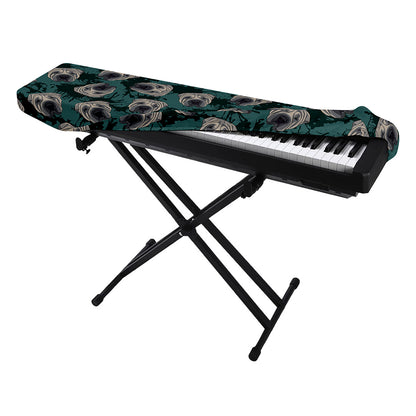 Shar Pei Face Pattern Print Piano Keyboard Cover